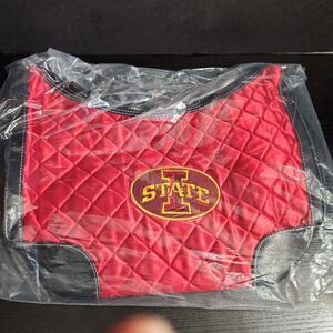 NEW Iowa State University Cyclones Purse Red Black Quilted University Logo‎